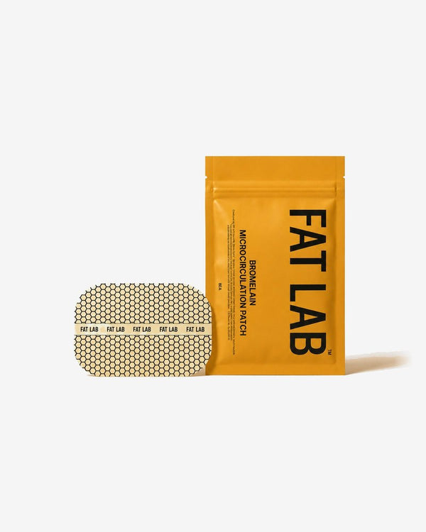 FAT LAB Bromelain Microcirculation Patch pouch (8 patches) with one patch