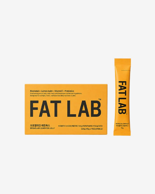 FAT LAB Bromelain Lemontox Jelly box (15 g x 15 sticks) with one stick