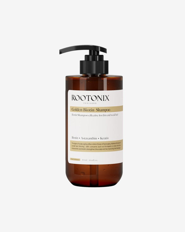 ROOTONIX Golden Biotin Shampoo, 500 ml pump bottle